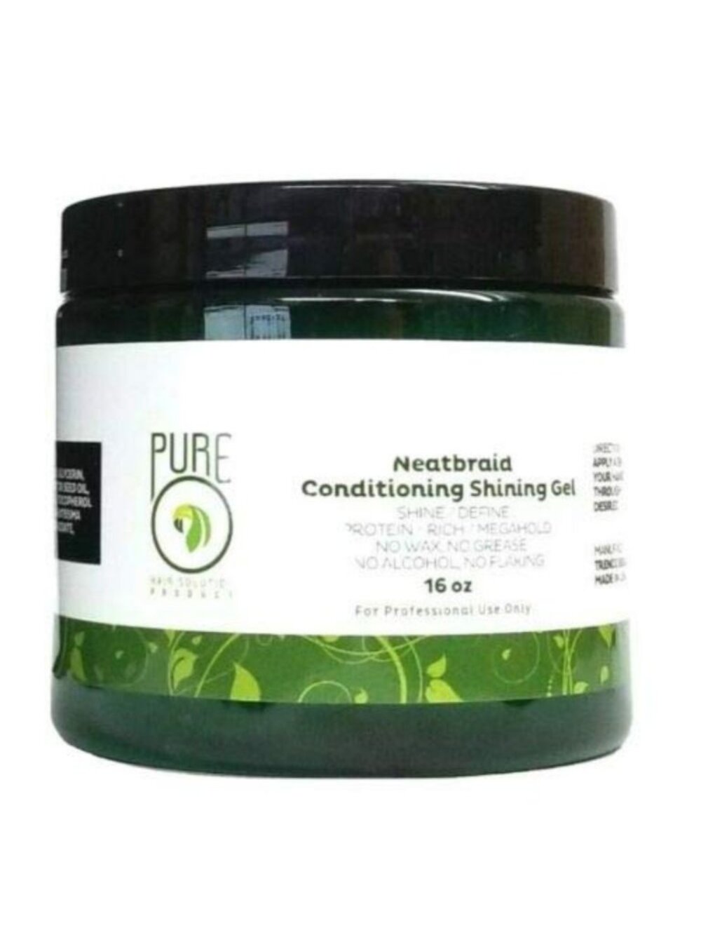 Professional Conditioning Shining Gel - 16 oz, Natural Shine & Hold, Hair Care